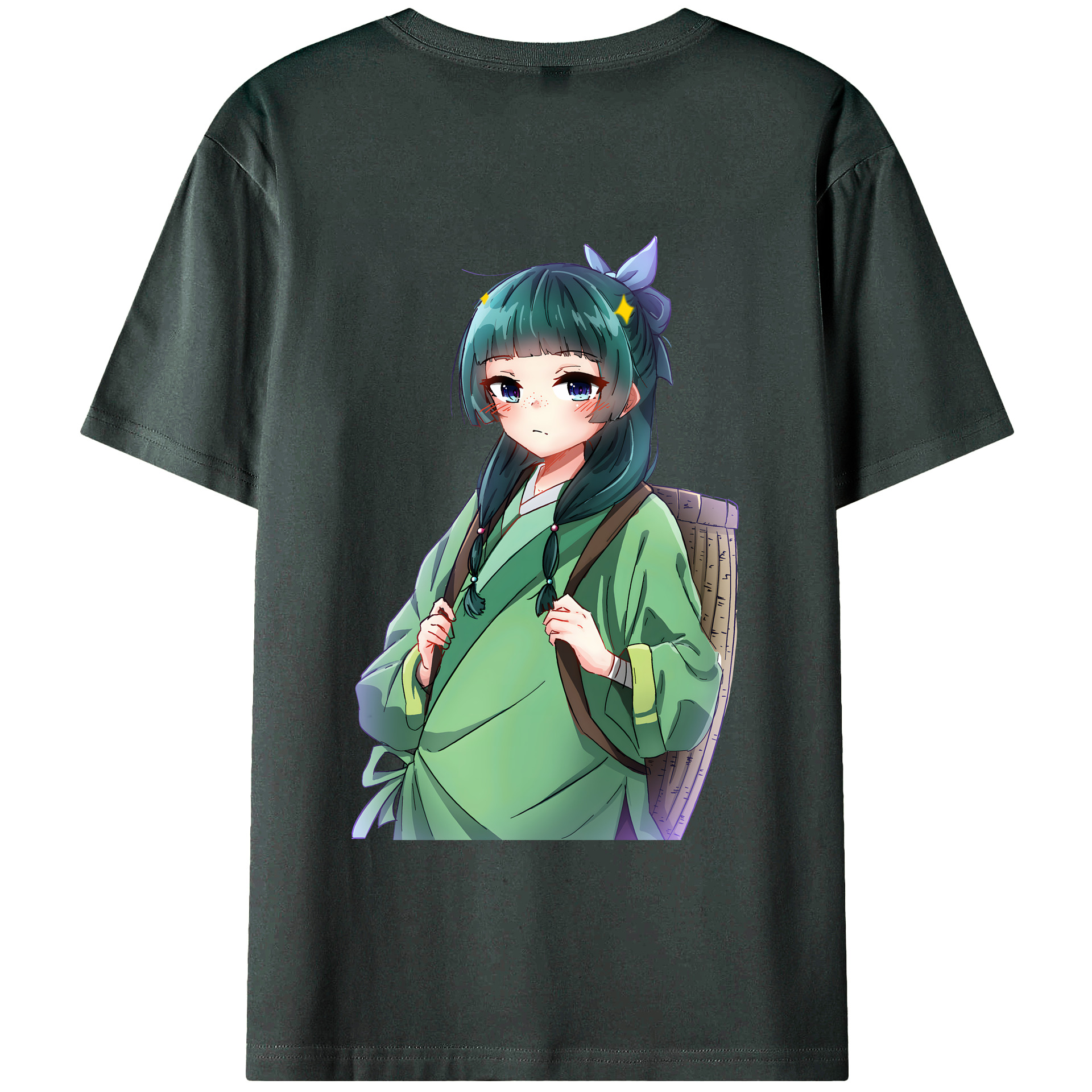 （画像用） 薬屋のひとりごと The Apothecary Diaries 綿100％ メンズ半袖Tシャツ（バックプリント） 通気性